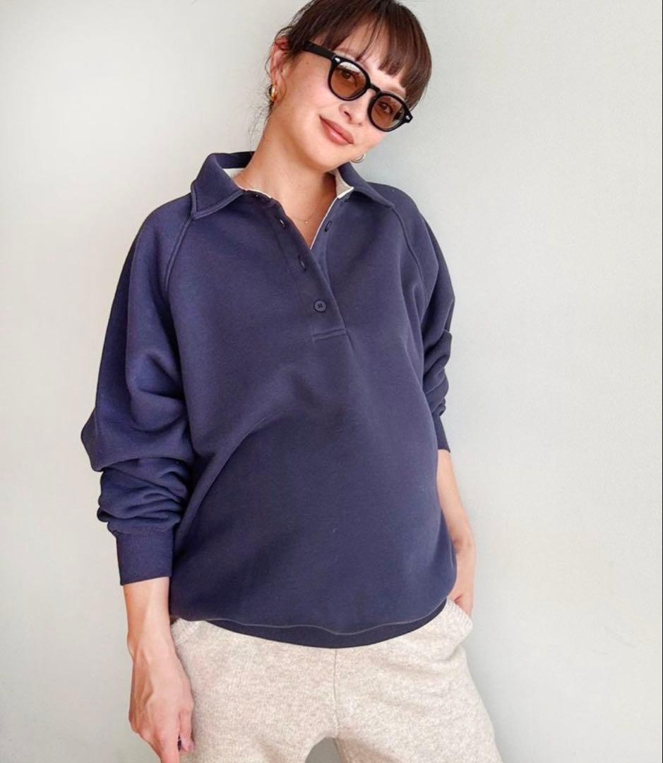 未使用！シールームリンvolume sweat looseポロトップス