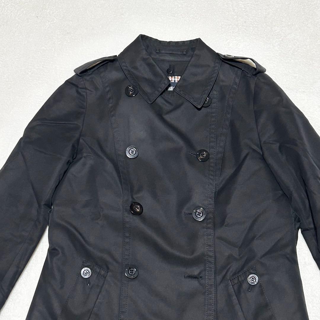新品タグ付き　Aquascutum トレンチコート　ライナー　黒　ロング丈