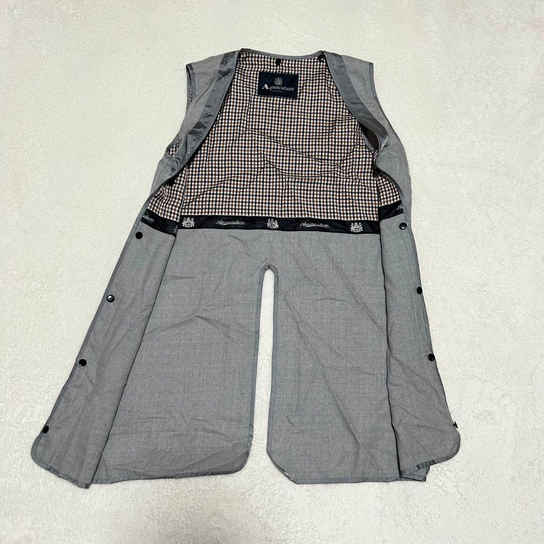 新品タグ付き　Aquascutum トレンチコート　ライナー　黒　ロング丈