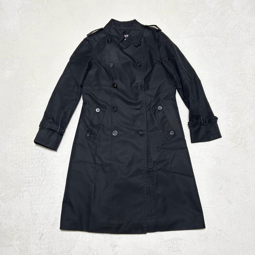 新品タグ付き　Aquascutum トレンチコート　ライナー　黒　ロング丈