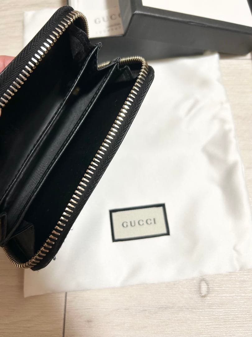 グッチ　GUCCI　マネークリップ　札入れ　小銭入れ　レザー　ブラック　セット売
