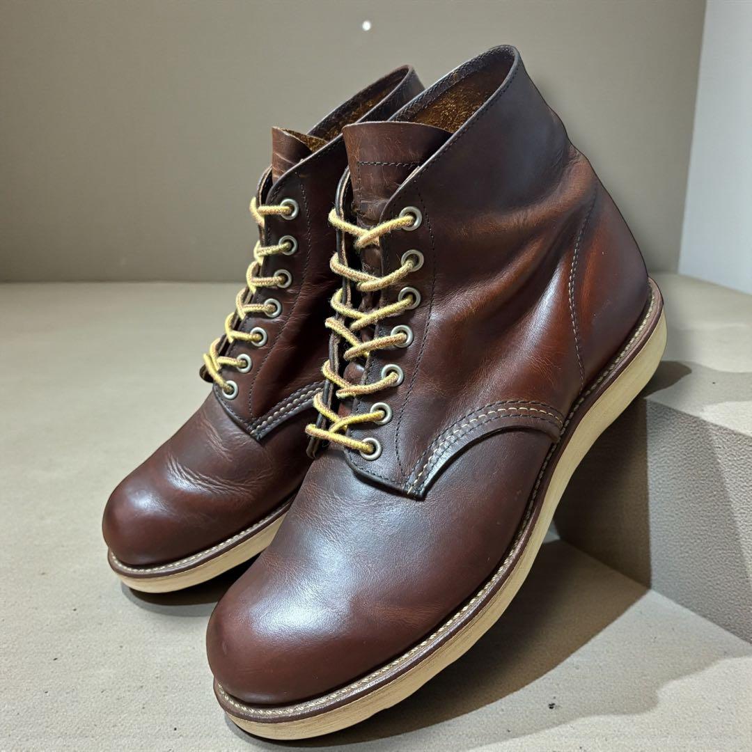 【定番のプレーントゥ】9111レッドウィング　6インチ クラシックラウンドブーツ