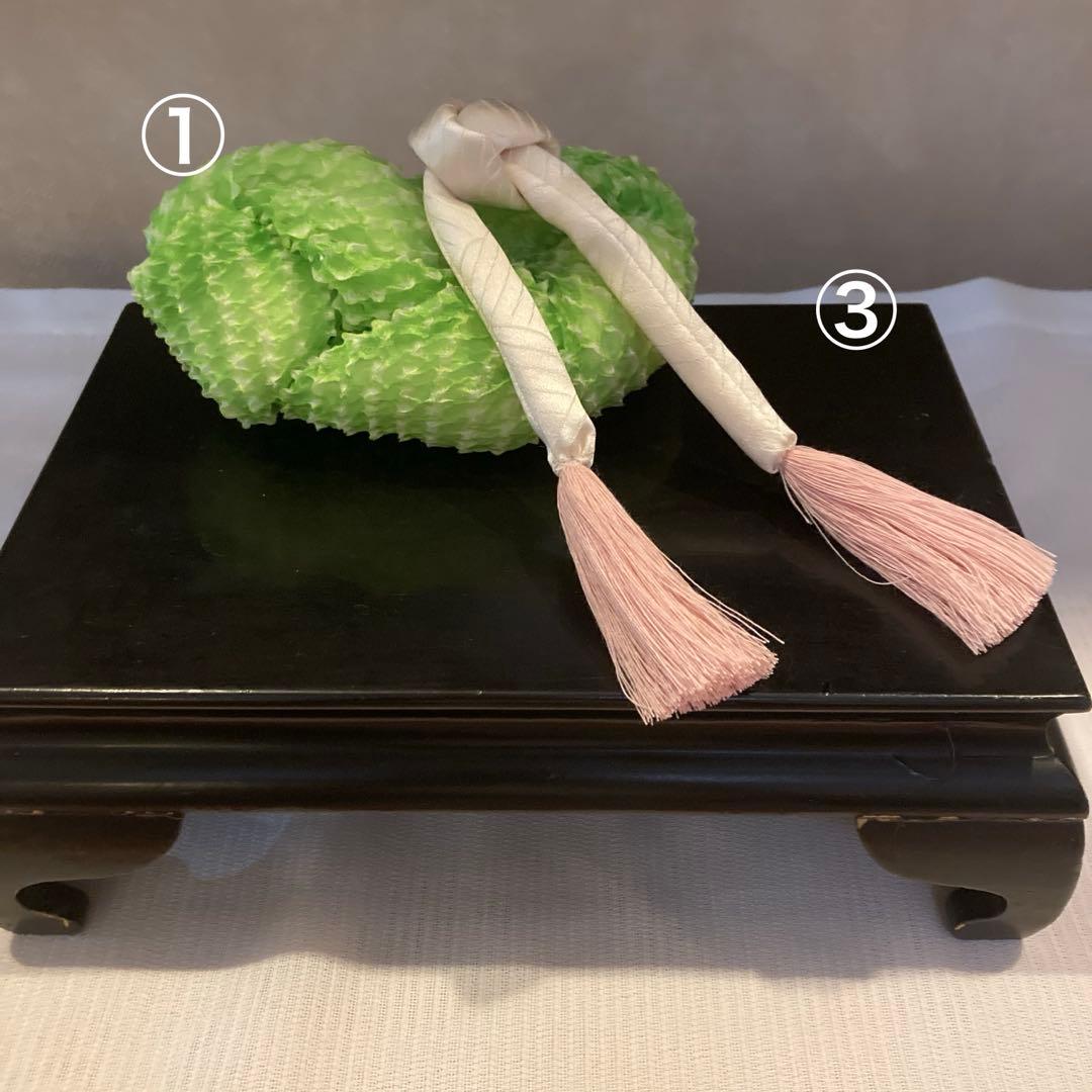 専用　七五三　舞妓さんみたいな勝山簪　八重梅　後挿し　玉簪　③ちんころ①鹿の子