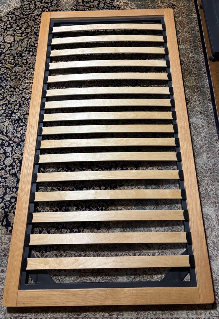 【無印良品】ベッドフレーム＆ヘッドボード　シングル　オーク材