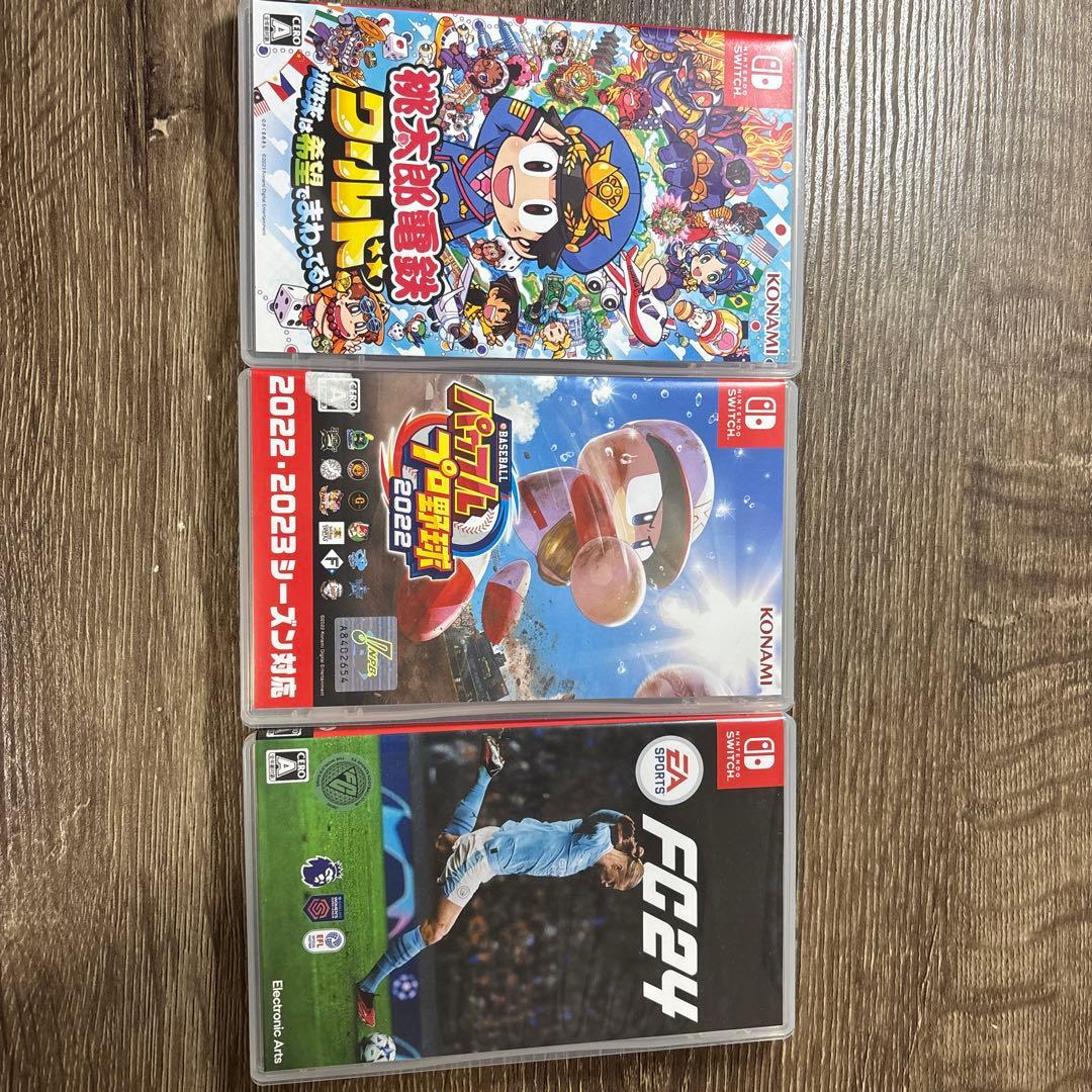 Nintendo Switch 本体　カセット3個付き