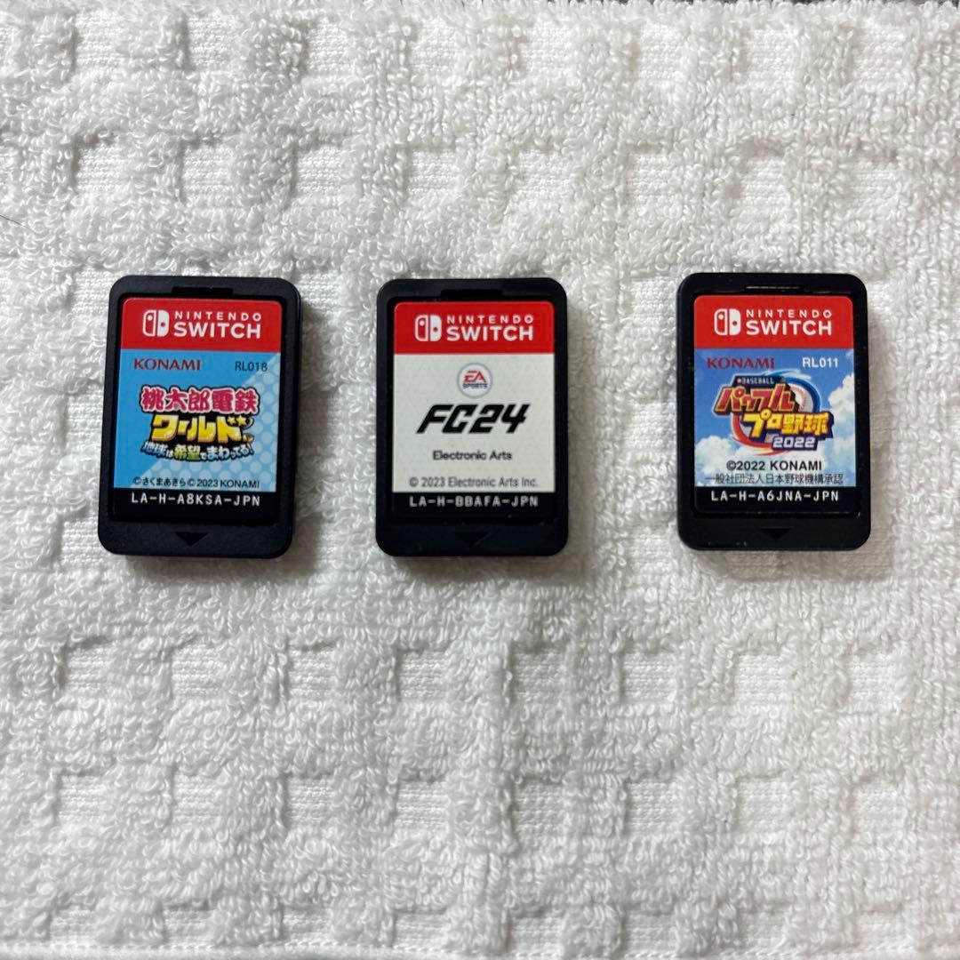 Nintendo Switch 本体　カセット3個付き