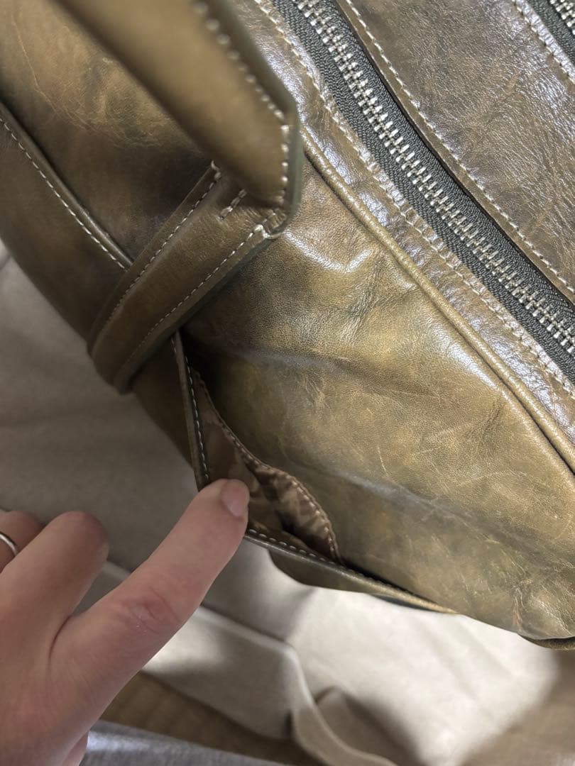 aniary 日本製 レザーボストンバッグ 本革 2WAY