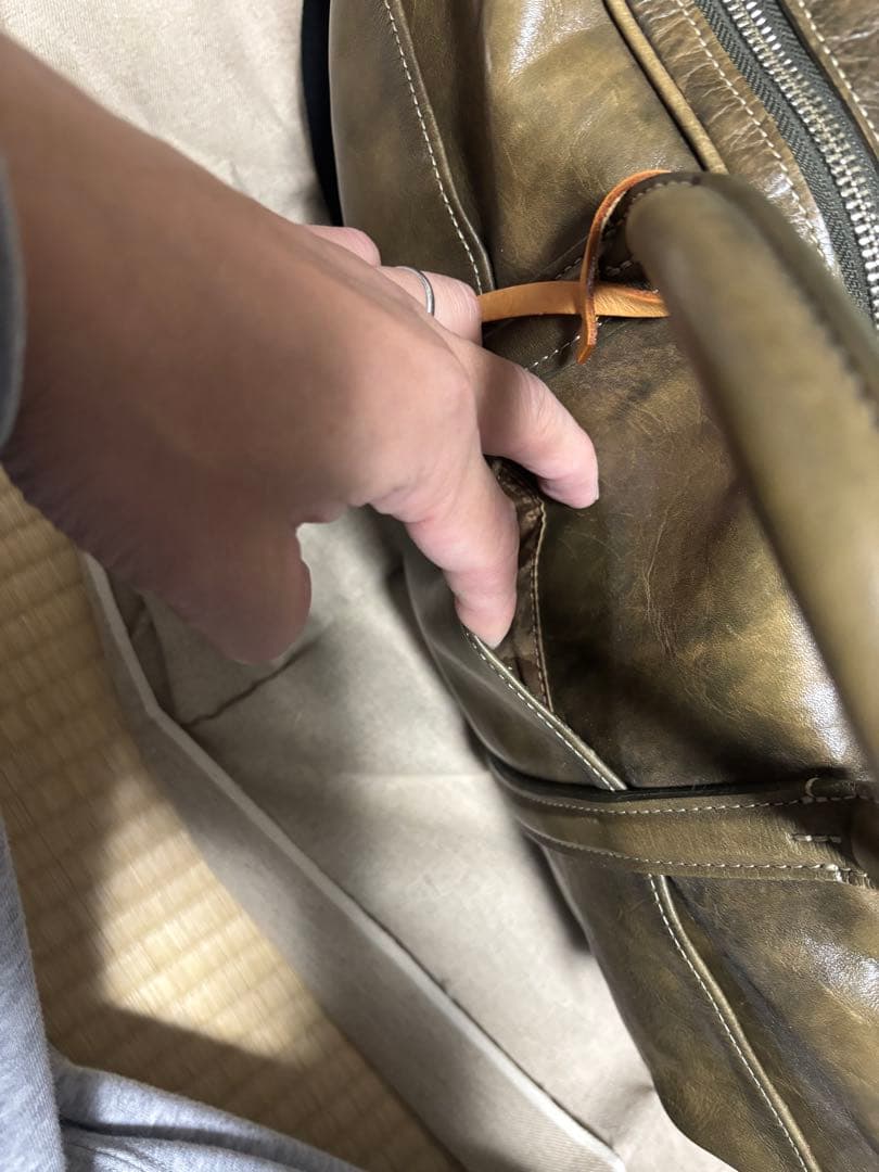 aniary 日本製 レザーボストンバッグ 本革 2WAY