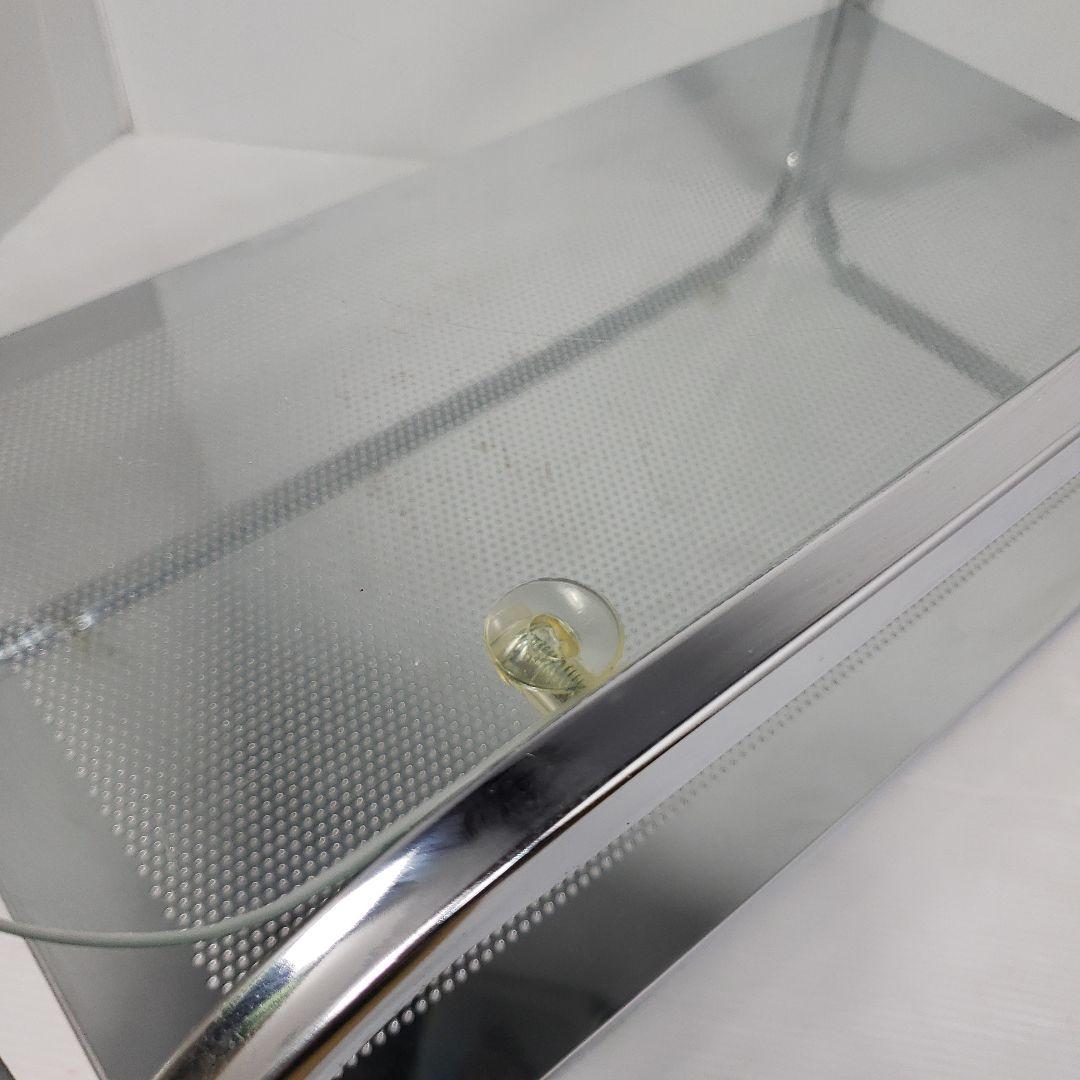 レトロ　ガラステーブル　センターテーブル　シルバー　アイアンフレーム