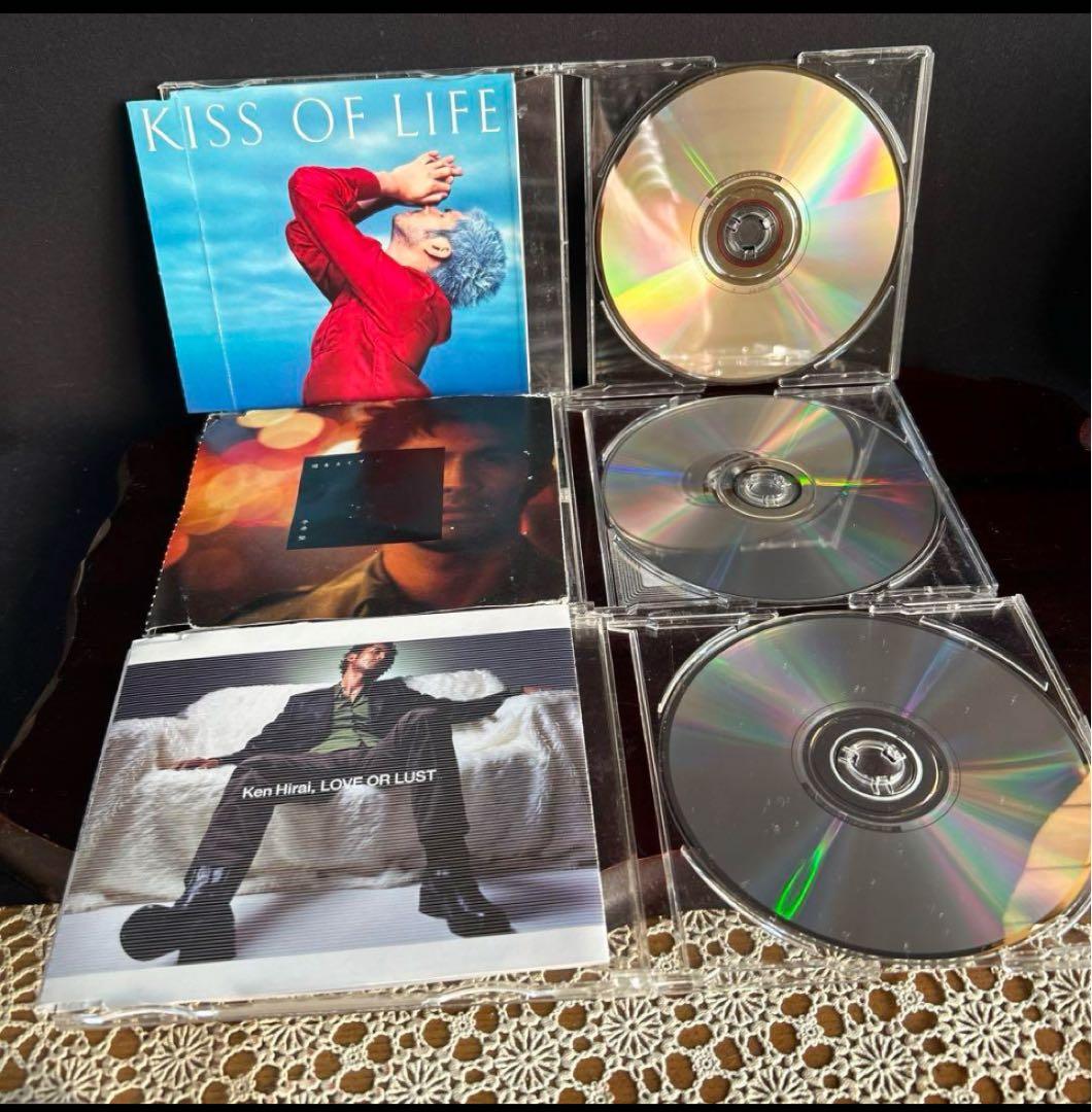 CD3枚　平井堅/KISS OF LIFE 瞳をとじてLOVE OR lust