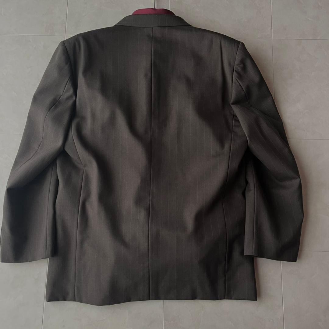 90s ダブルスーツ YSLネクタイ シャツ ピンズ 豪華5点セット