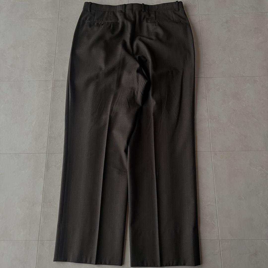 90s ダブルスーツ YSLネクタイ シャツ ピンズ 豪華5点セット