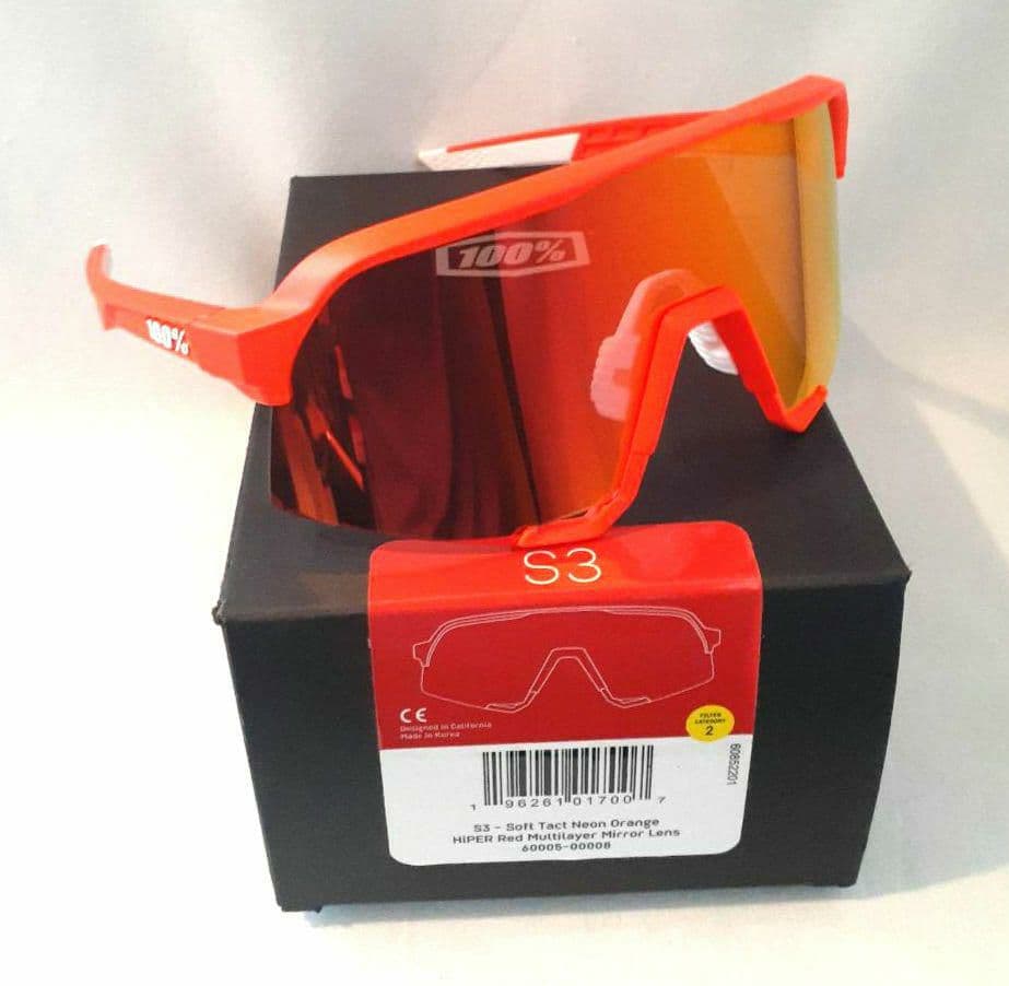 池邨一則 100% S3 ネオンオレンジ レンズ ワンハンドレッド