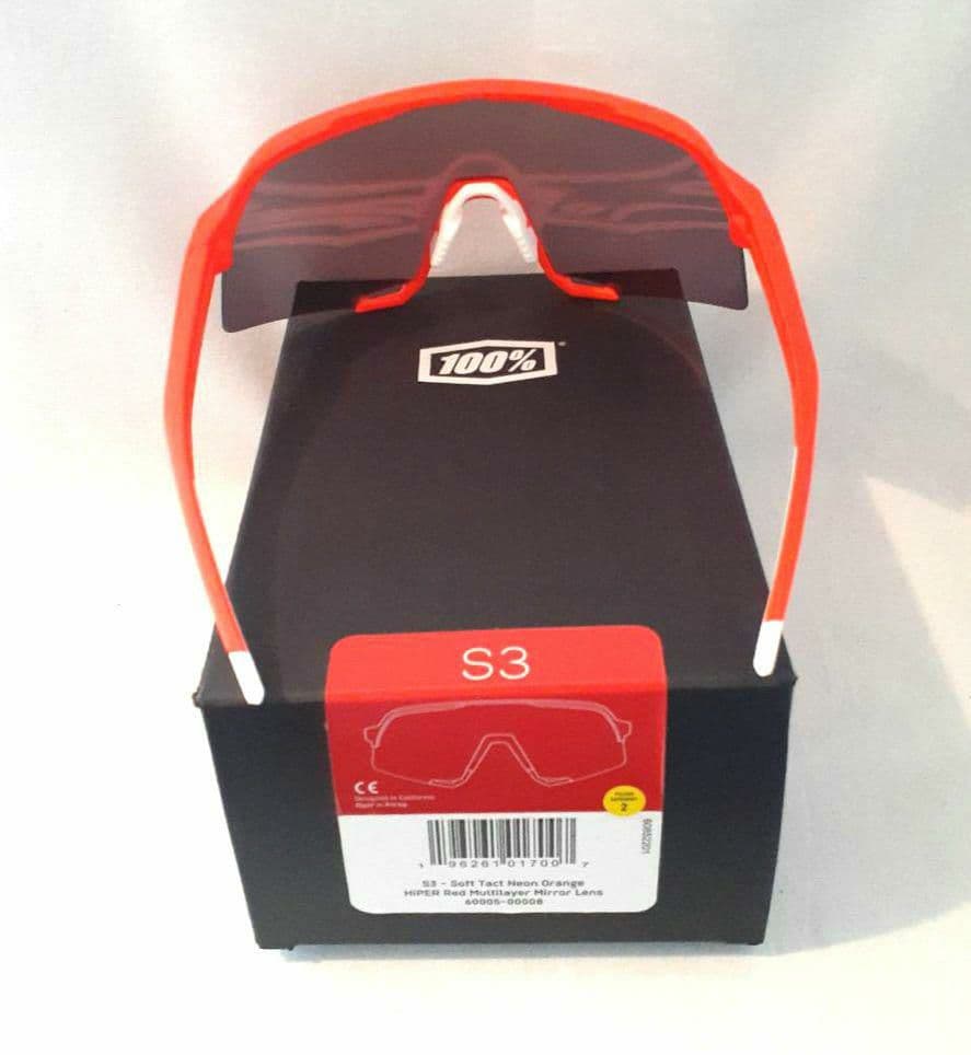 池邨一則 100% S3 ネオンオレンジ レンズ ワンハンドレッド