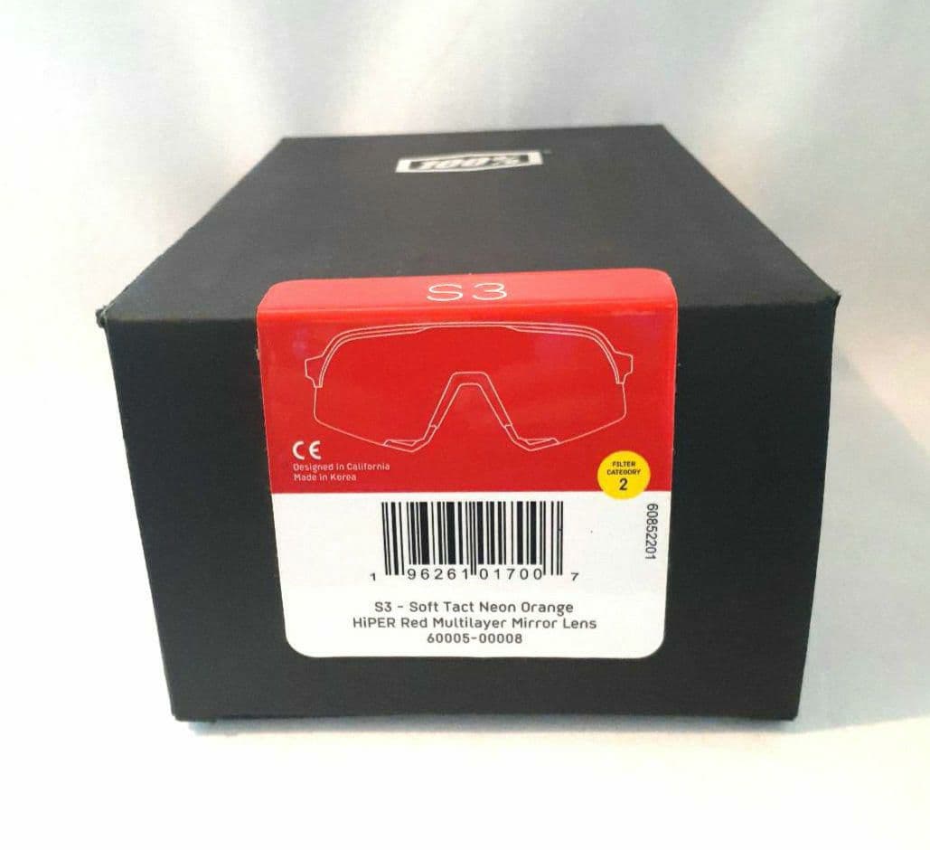池邨一則 100% S3 ネオンオレンジ レンズ ワンハンドレッド