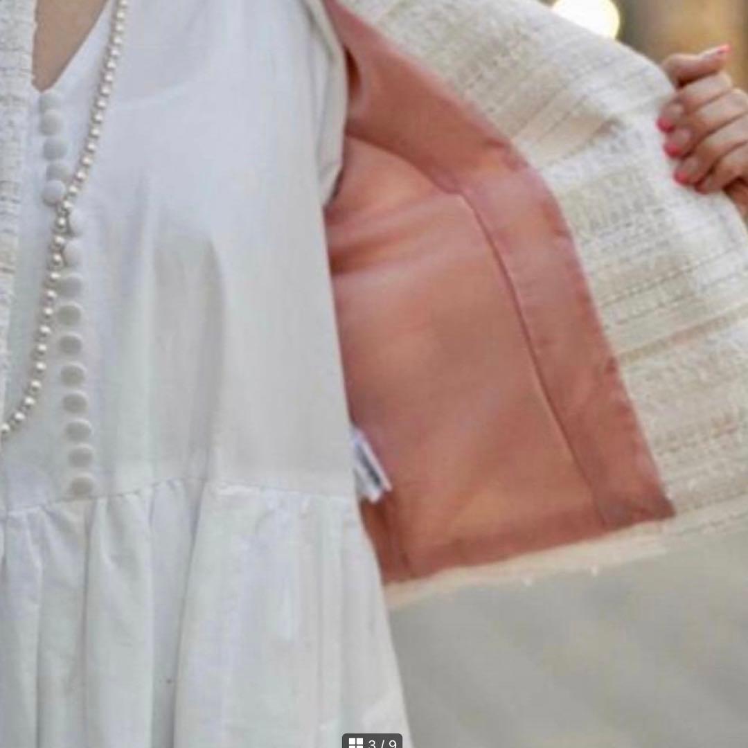 バ*川様 新春セールイデアルーチェノーカラーツイードジャケット♡オブリ、ガレナ、