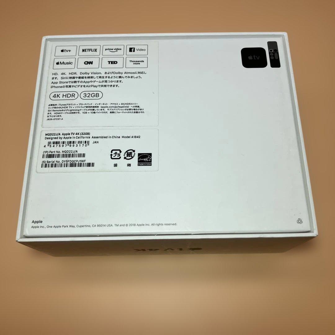 【美品】AppleTV 4K 第1世代 32GB A1842 MQD22J/A