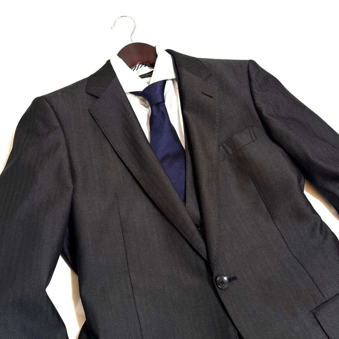 極美品 renoma HOMME スリーピース スーツ セットアップ L レノマ