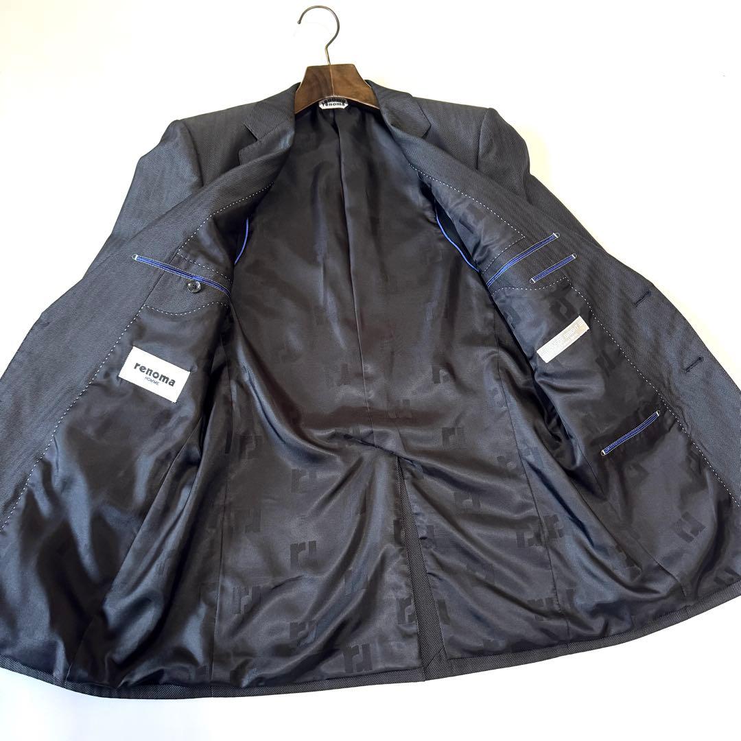 極美品 renoma HOMME スリーピース スーツ セットアップ L レノマ