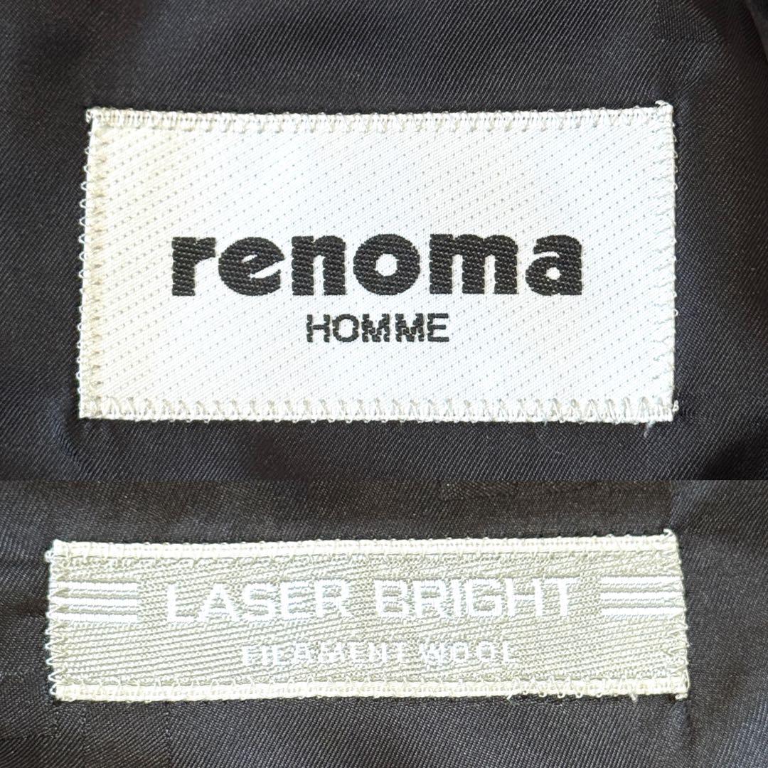 極美品 renoma HOMME スリーピース スーツ セットアップ L レノマ