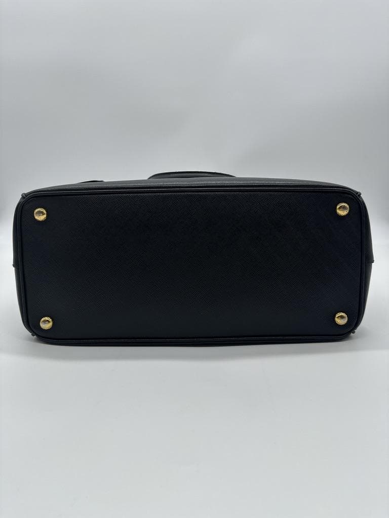 【極美品】プラダ サフィアーノ ガレリア 2WAYハンドバッグ レザー ブラック