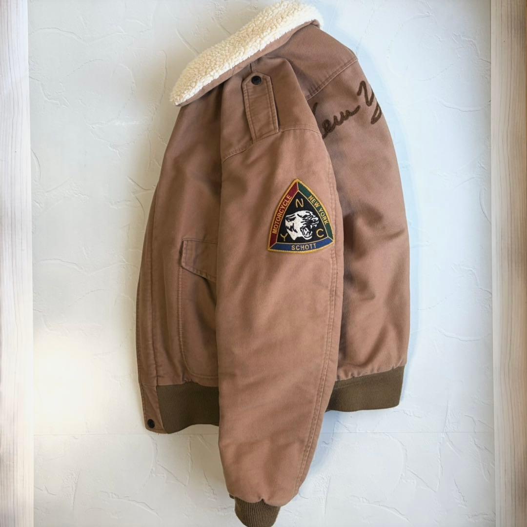 【schott】Moleskin bomber jacket