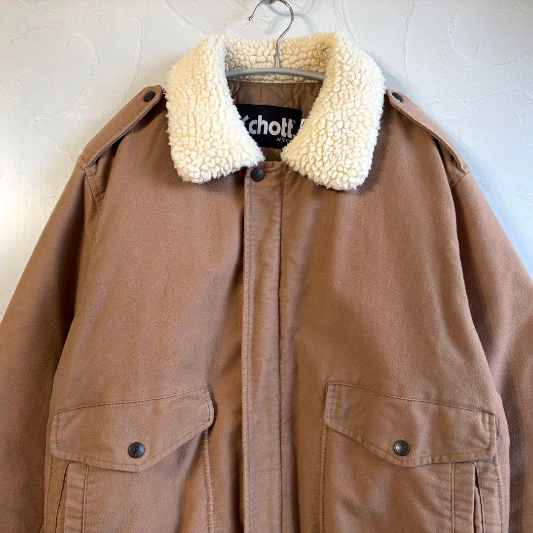 【schott】Moleskin bomber jacket