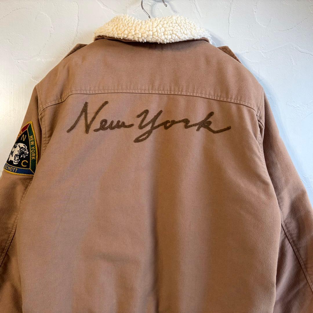 【schott】Moleskin bomber jacket