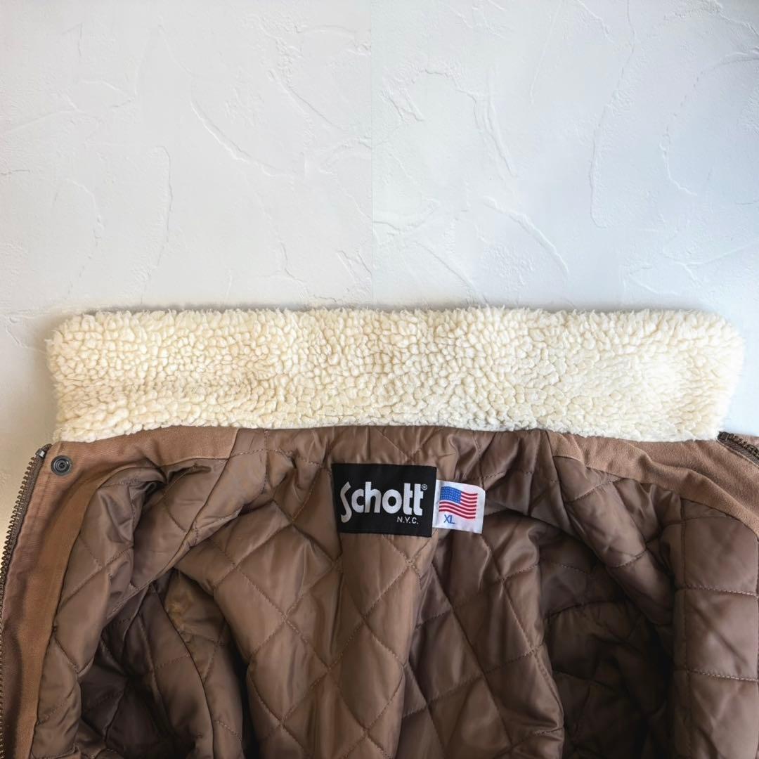 【schott】Moleskin bomber jacket