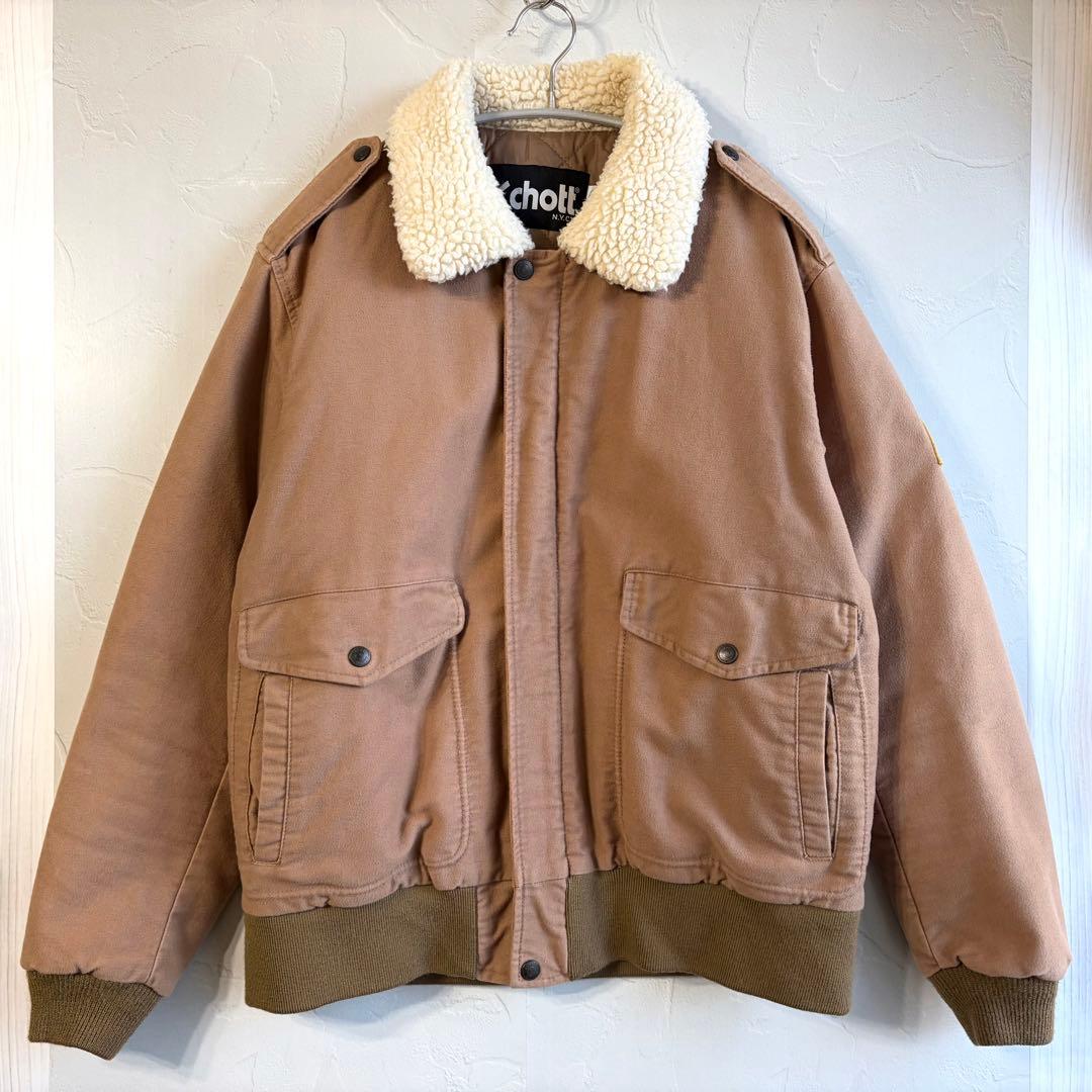 【schott】Moleskin bomber jacket