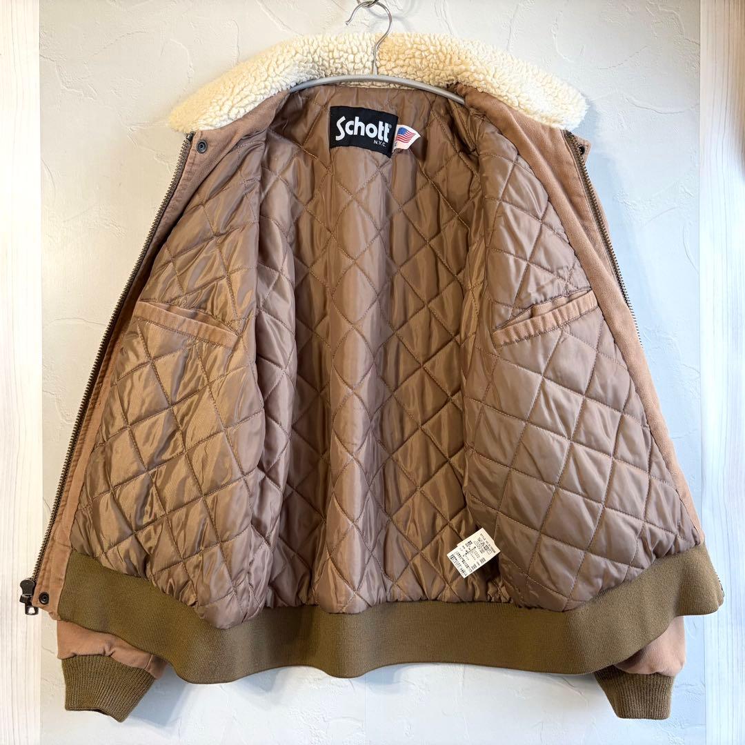 【schott】Moleskin bomber jacket