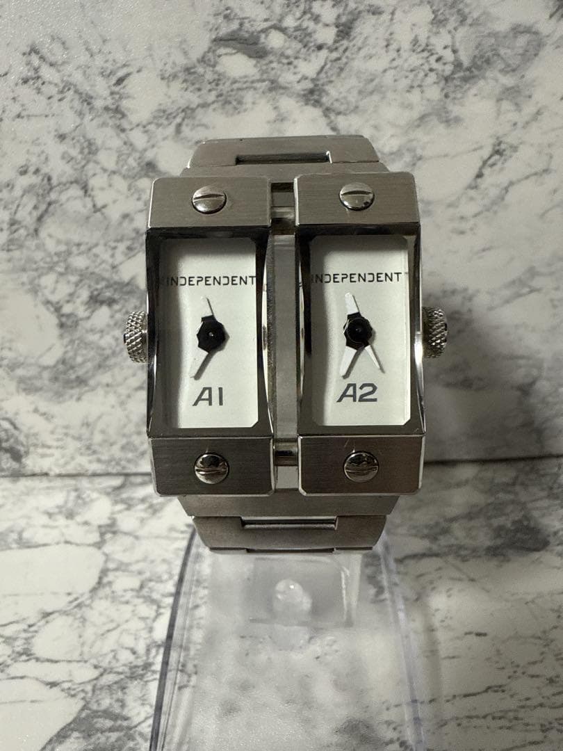 INDEPENDENT デュアルフェイス 腕時計 A1/A2 動作良好