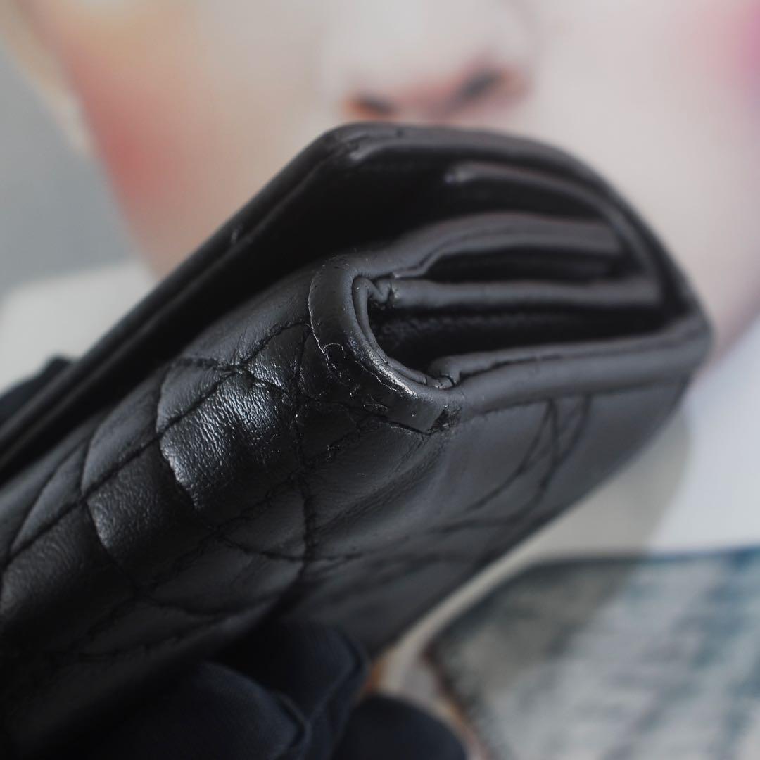 ＊Lady Dior＊ディオール＊ラムスキン＊ロータスウォレット＊カナージュ