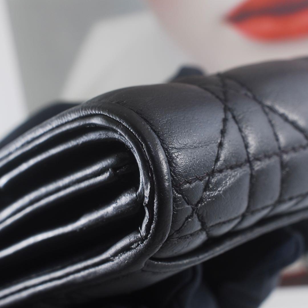 ＊Lady Dior＊ディオール＊ラムスキン＊ロータスウォレット＊カナージュ