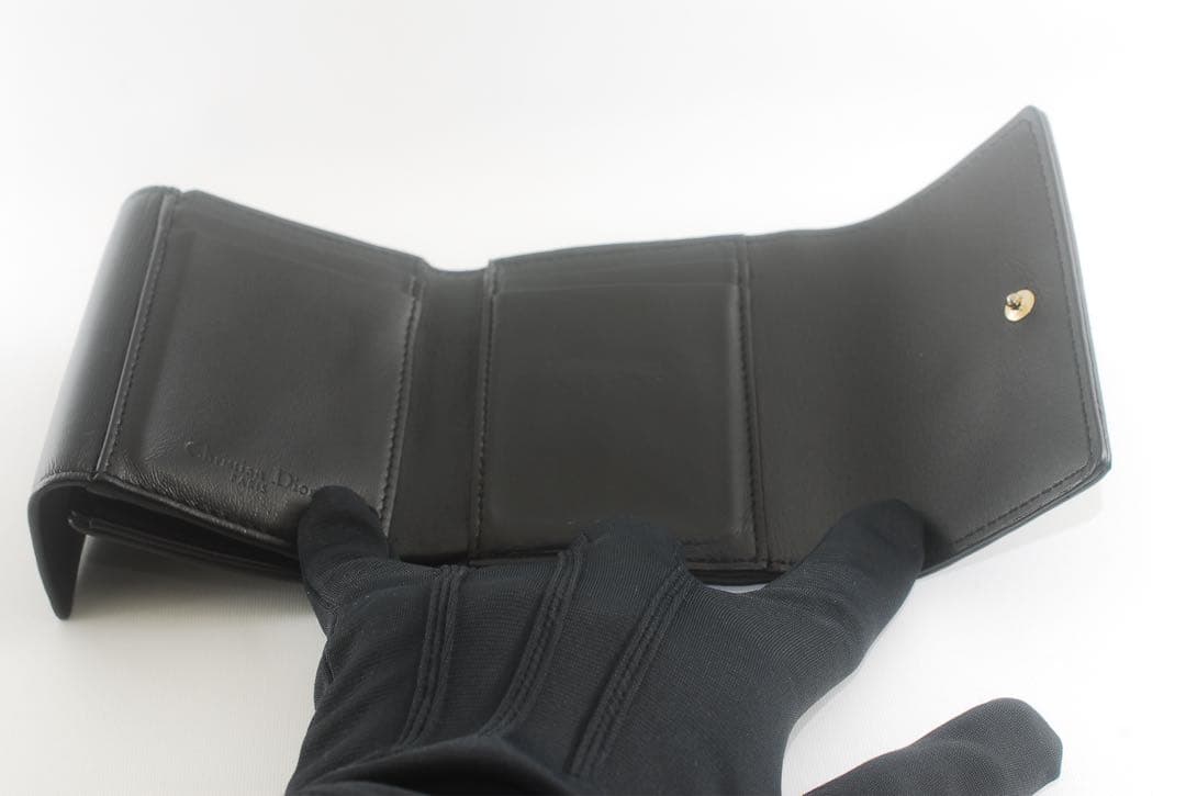 ＊Lady Dior＊ディオール＊ラムスキン＊ロータスウォレット＊カナージュ