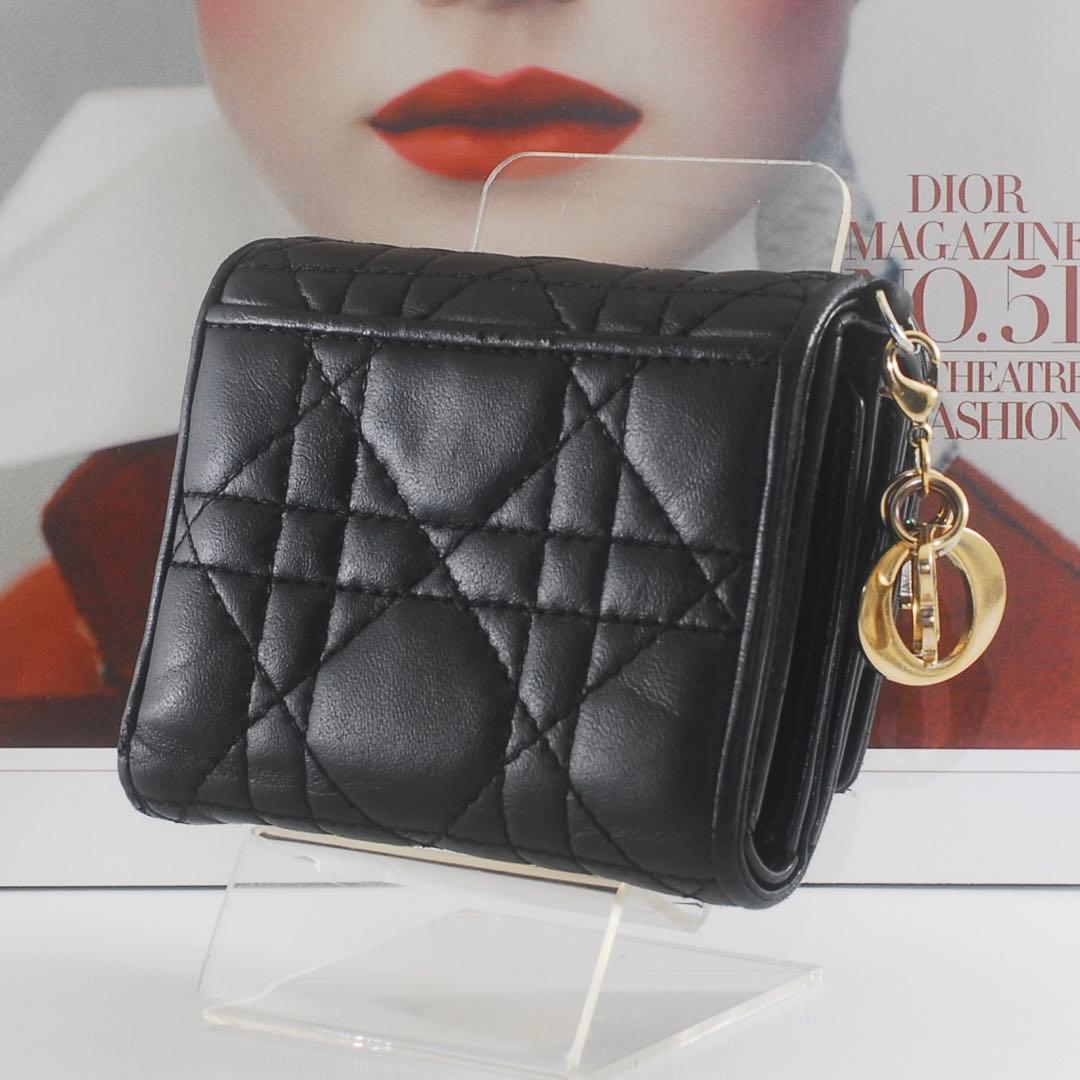＊Lady Dior＊ディオール＊ラムスキン＊ロータスウォレット＊カナージュ