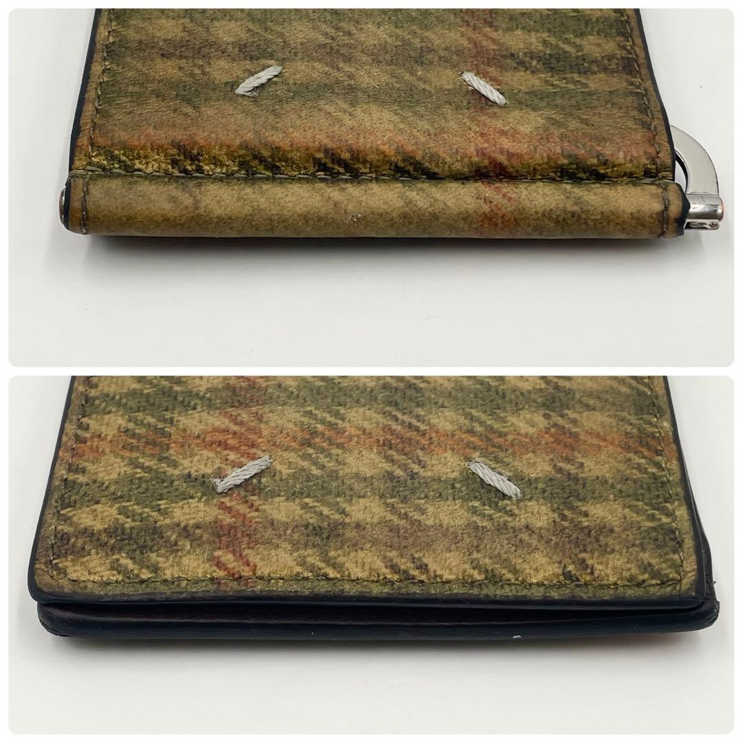 Maison Margiela チェック柄 マネークリップ折り財布 ヴィンテージ