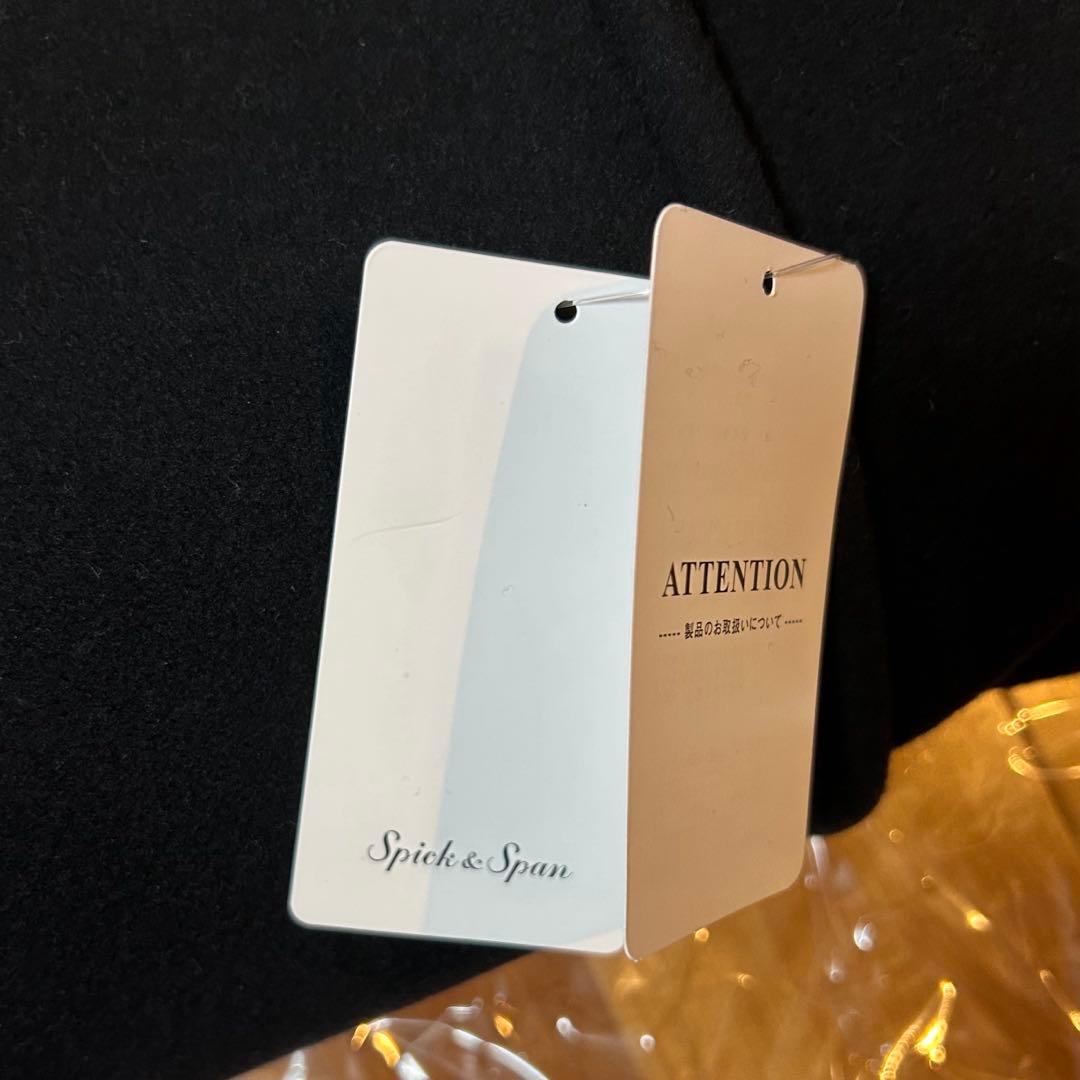 新品　Spick and Span S160スタンドカラーショートコート　36