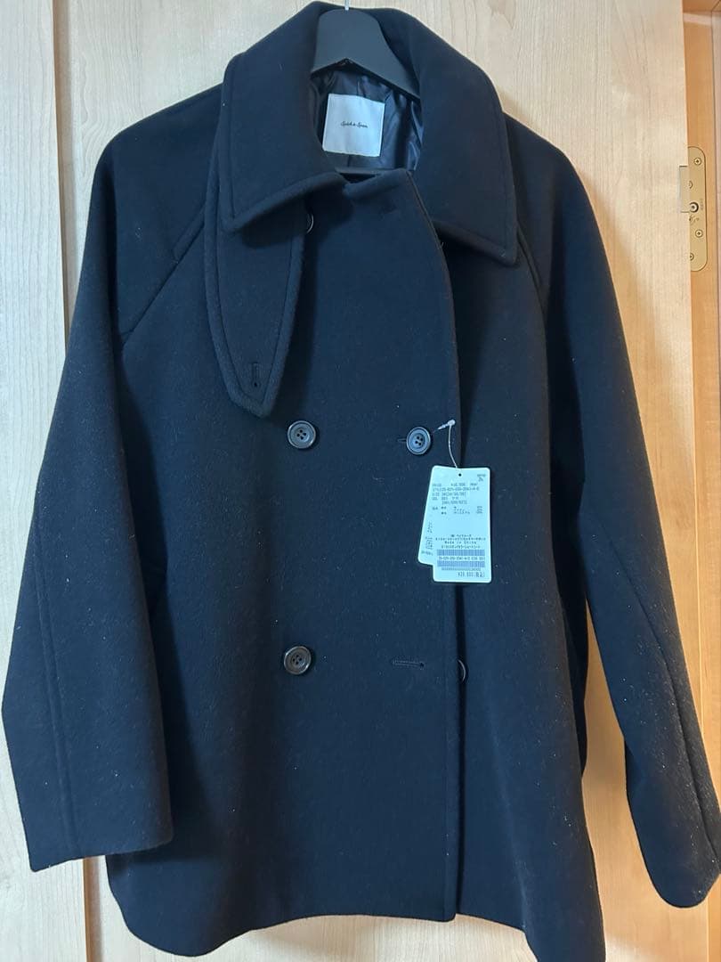 新品　Spick and Span S160スタンドカラーショートコート　36