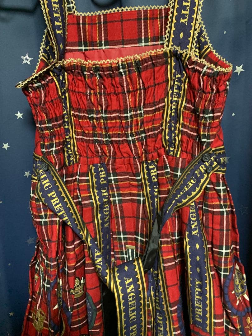 新品未着用⭐︎ロイヤルロゼッタジャンパースカート　赤　アンジェリックプリティー