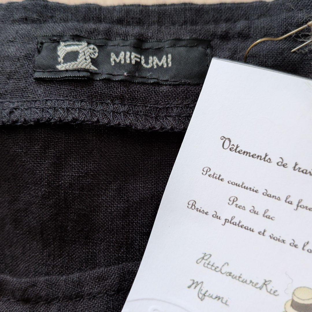 ハンドメイド作家さま☆リネン りぼんのわたぐもキャミワンピース