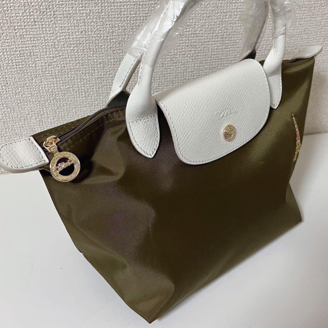 【新品】ロンシャン ル プリアージュ オリジナル 限定S エッフェル塔カーキ