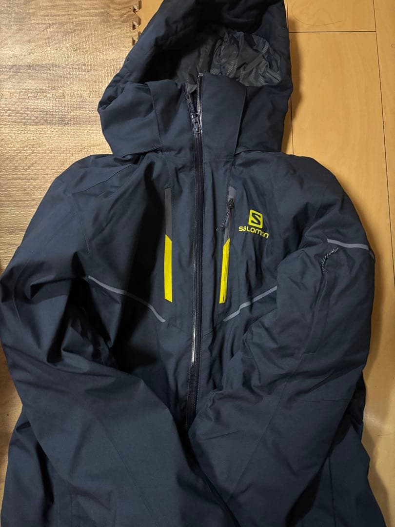 Salomon スキーウェアセット ネイビー/イエロー
