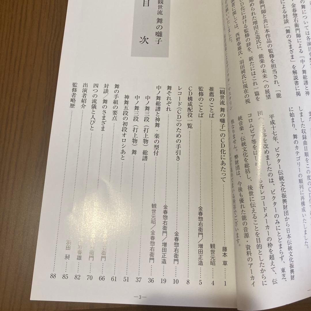 CD4枚組　観世流　舞の囃子　一噌流・幸流・高安流・金春流