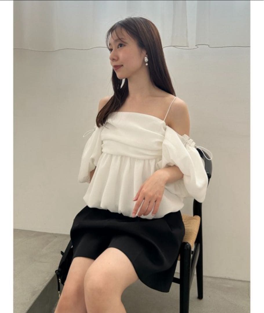 新品 FRAY I.D フレイアイディ ツータックキュロットパンツ ブラック