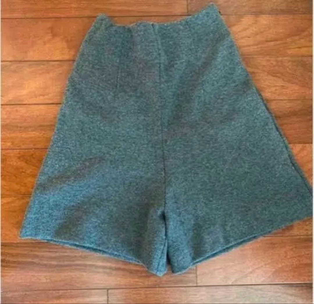 マディソンブルーニットショートパンツハイウエスト