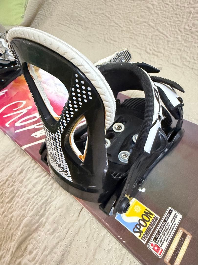 SPOON キッズ スノーボード板100cm &SPOONビンディング付