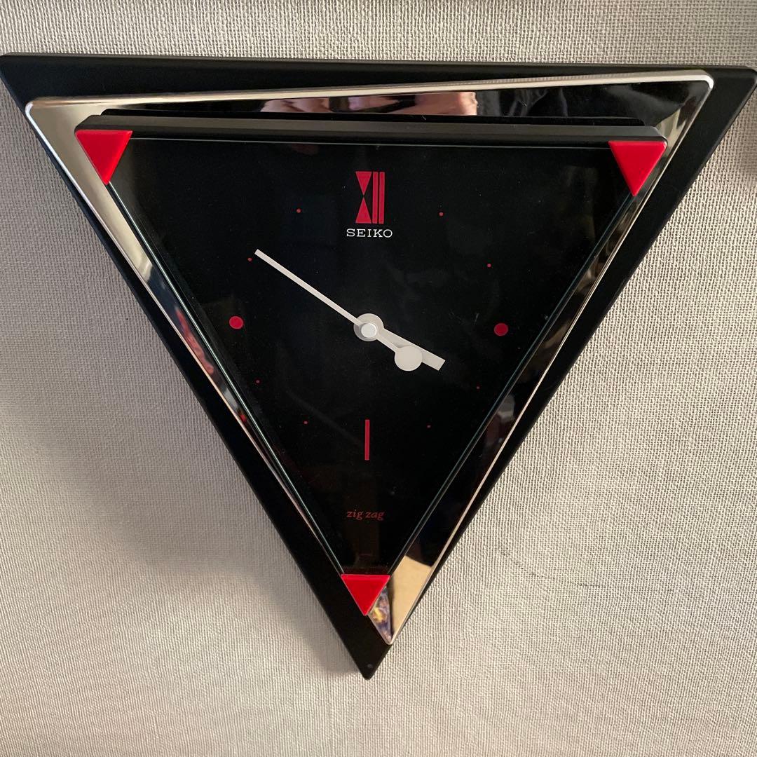 SEIKO 掛け時計　ジグザグ　zig zag