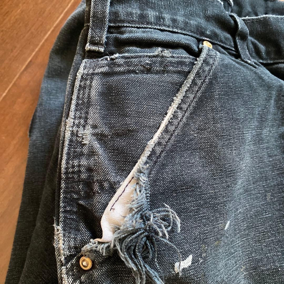 極上フェード　Carhartt ブラックダック　ダブルニーショーツ