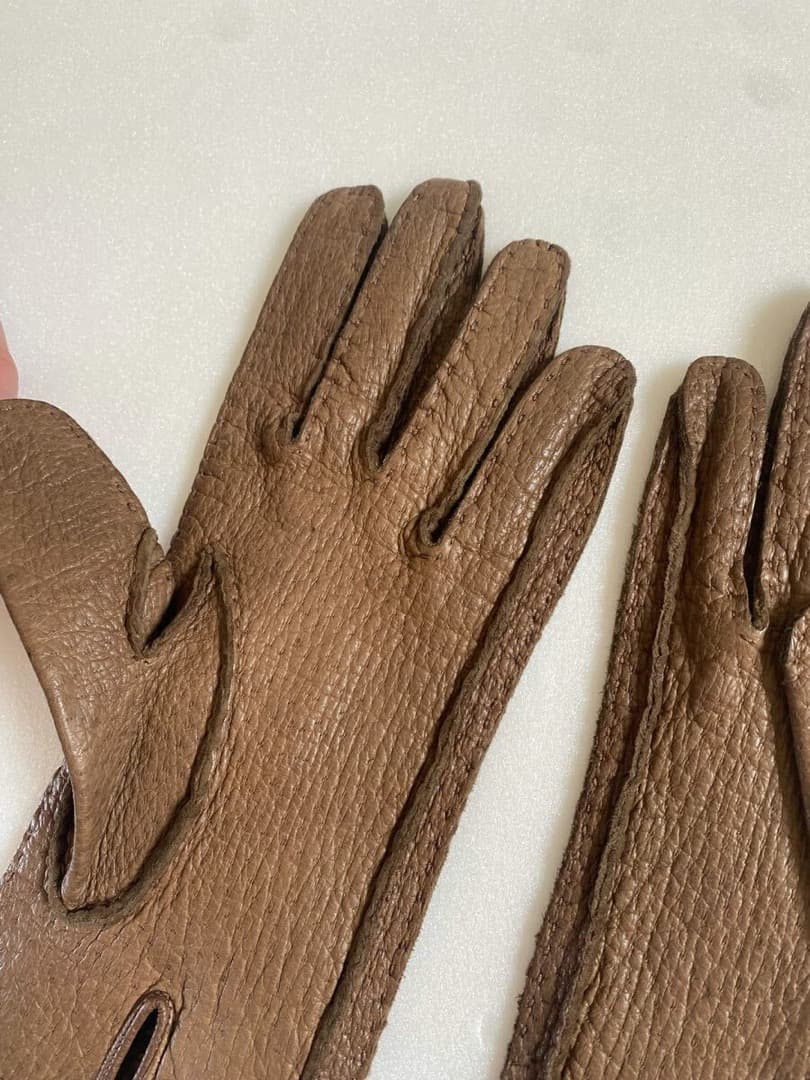 4万 美品 MAZZOLENI マッツォレーニ グローブ 手袋ペッカリーイタリア